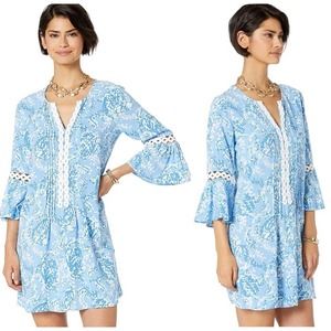 Lilly Pulitzer Hollie Tunic in Blue Peri size XL
